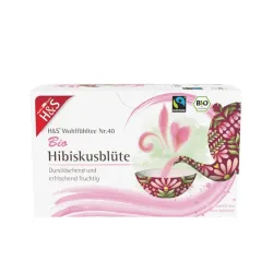 H&S Wohlfühltee Hibiskusblüte 20X1.75 g Filterbeutel