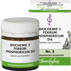 BIOCHEMIE 3 Ferrum phosphoricum D 6 Tabletten 80 St Tabletten