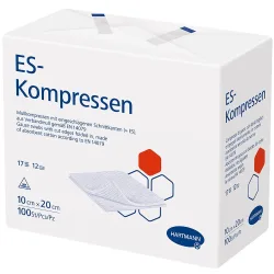 ES-KOMPRESSEN unsteril 10x20 cm 12fach 100 St Kompressen