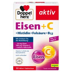 Doppelherz aktiv Eisen + C+ L-Histidin + Folsäure 30 St Tabletten