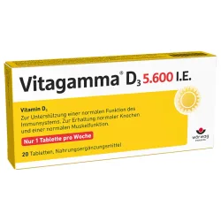 Vitagamma D3 5.600 I.E. Vitamin D3 20 St Tabletten