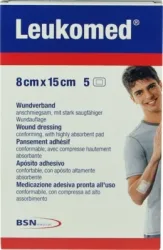 LEUKOMED sterile Pflaster 8x15 cm 5 St Pflaster