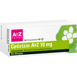 Cetirizin AbZ 10mg 20 St Filmtabletten