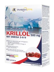 NATÜRLICHES KRILLÖL 500mg mit Omega 3-6-9  60 St Kapseln