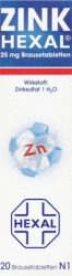 Zink HEXAL 20 St Brausetabletten