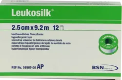LEUKOSILK 2,5 cmx9,2 m 12 St Pflaster