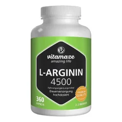 Vitamaze GmbH, vitamaze L-ARGININ 4.500 mg  360 St Kapseln