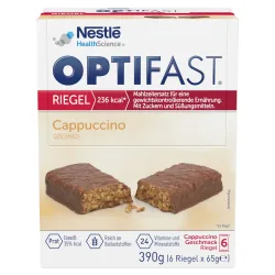 OPTIFAST RIEGEL Capuccino GESCHMACK 6X65 g