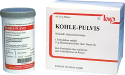 Kohle-Pulvis 4X10 g Pulver