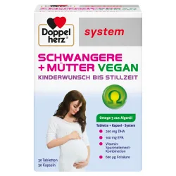 Doppelherz system SCHWANGERE + MÜTTER VEGAN 60 St Kombipackung