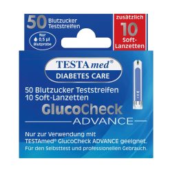 TESTAmed Glucocheck ADVANCE  1 Packung Kombipackung