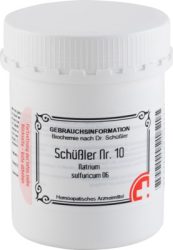 SCHÜSSLER Nr.10 Natrium sulfuricum D 6 Tabletten 1000 St Tabletten