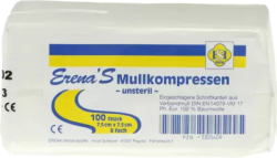 ERENA UNSTERIL Mullkompr.7,5x7,5 cm 8fach 100 St Kompressen