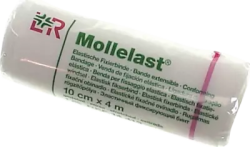 MOLLELAST Binden 10 cmx4 m weiß 1 St Binden
