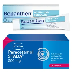 Bepanthen Wund und Heilsalbe & Paracetamol Stada 500mg Set 1 Sparset