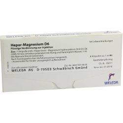 WELEDA HEPAR MAGNESIUM D 6 Ampullen 8X1 ml Ampullen