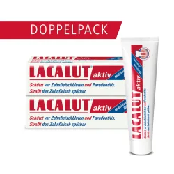 LACALUT aktiv Zahncreme Doppelpack 1 Sparset