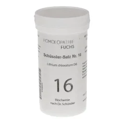 HOMOEOPATHIEFUCHS Schüssler-Salz Nummer 16 Lithium chloratum D6 Biochemie 400 St Tabletten