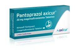 Pantoprazol axicur 20 mg bei Sodbrennen 7 St Tabletten magensaftresistent