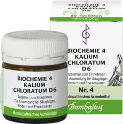 BIOCHEMIE 4 Kalium chloratum D 6 Tabletten 80 St Tabletten