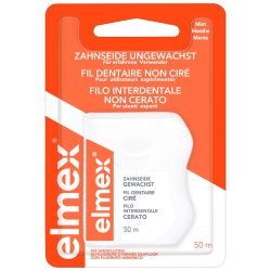 elmex ZAHNSEIDE UNGEWACHST mit Aminfluorid 50 m