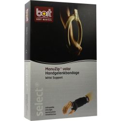 BORT ManuZip volar links large schwarz 1 St Bandage