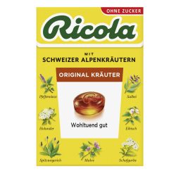 Ricola Kräuter Original Schweizer Kräuterbonbon zuckerfrei 50 g Bonbons