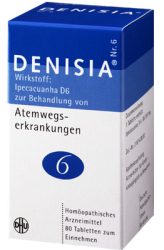 DENISIA 6 Atemwegserkrankungen Tabletten 80 St Tabletten