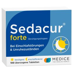 Sedacur forte bei Einschlafstörungen & Unruhezuständen 100 St Überzogene Tabletten