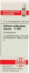 STIBIUM SULFURATUM NIGRUM C 200 Globuli 10 g Globuli