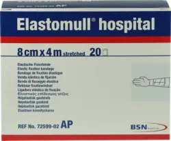 ELASTOMULL hospital 8 cm x 4 m elastische Fixierbinden weiß 20 St Binden