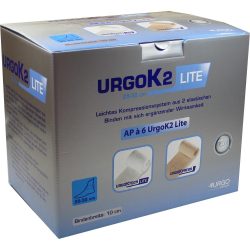 URGOK2 Lite Kompr.Syst.10cm Knöchelumf.25-32cm 6 St Binden