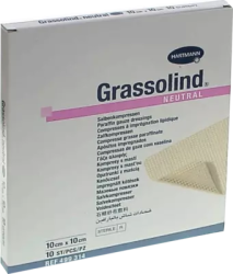 GRASSOLIND Salbenkompressen 10x10 cm steril 10 St Kompressen