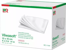 VLIWASOFT Vlieskompressen 10x10 cm steril 6l. 50X2 St Kompressen