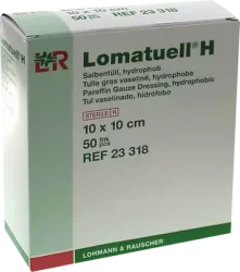 LOMATUELL H Salbentüll 10x10 cm steril 50 St Verband