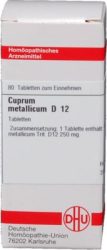 CUPRUM METALLICUM D 12 Tabletten 80 St Tabletten