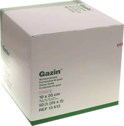 GAZIN Mullkomp.10x20 cm steril 8fach 25X2 St Kompressen