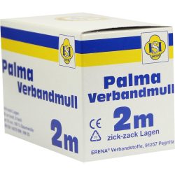 PALMA Verbandmull 80 cm 2 m zickzack Lagen 1 St