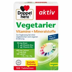Doppelherz aktiv Vegetarier Vitamine + Mineralstoffe 100 St Tabletten