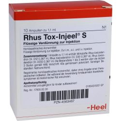 RHUS TOX Injeel S Ampullen 10 St Ampullen