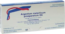 WELEDA ARGENTUM METALLICUM praeparatum D 6 Ampullen 8 St Ampullen