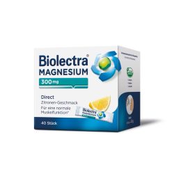 Biolectra MAGNESIUM 300mg Direct Zitrone +10 % Rabatt* 40 St Pellets