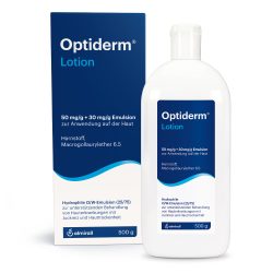 Optiderm Lotion bei Juckreiz und trockener Haut 500 g Emulsion