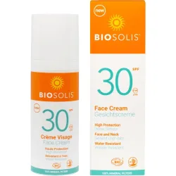 BIOSOLIS Bio Sonnencreme Gesicht Anti-Aging LSF 30  50 ml Creme