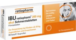 IBU-ratiopharm 200 akut  10 St Filmtabletten