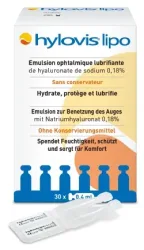 Hylovis lipo Benetzungsaugentropfen 30X0.4 ml Einzeldosispipetten