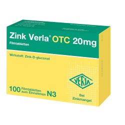 Zink Verla OTC 20mg 100 St Filmtabletten