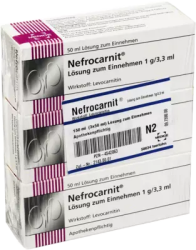 Nefrocarnit Lösung zum Einnehmen 1g/3,3ml 150 ml Lösung zum Einnehmen