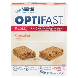 OPTIFAST RIEGEL Cerealien GESCHMACK 6X65 g