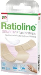 RATIOLINE sensitive Pflasterstrips in 2 Größen 10 St Pflaster